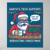 Tech Santa s Rebooting Support Life Poster (Voorkant)