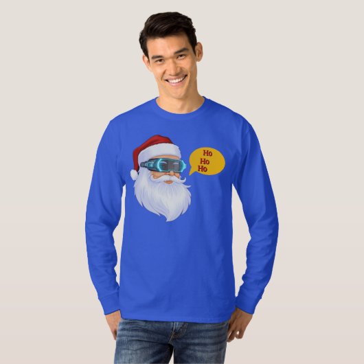 Tech Santa's Merry Christmas T-Shirt (Voorkant volledig)