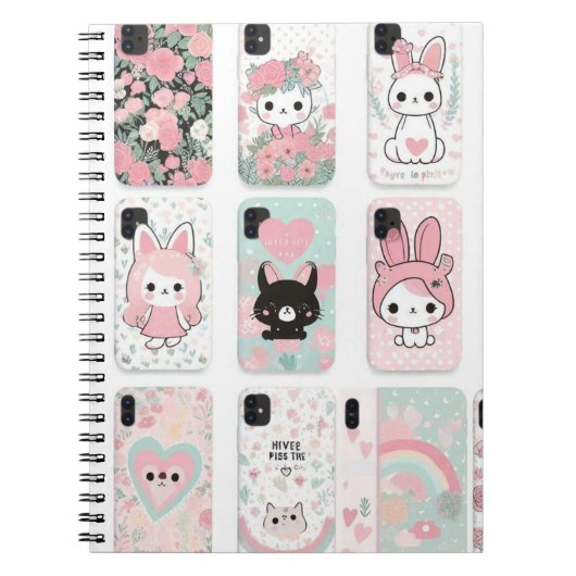 Tech-Savvy Bunnies Notitieboek (Voorkant)