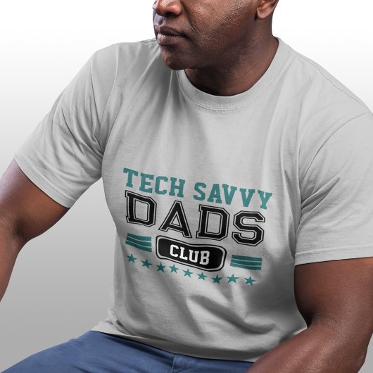 Tech Savvy Dad Varsity Style  T-shirt