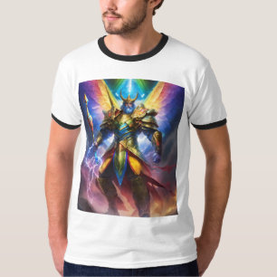 "Tech Seraph: Waar digitale krijgers zich verenige T-shirt