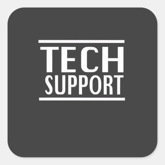 Tech Steun Doge Overheid Trump Humor  Vierkante Sticker (Voorkant)