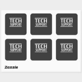 Tech Steun Doge Overheid Trump Humor  Vierkante Sticker (Vel)