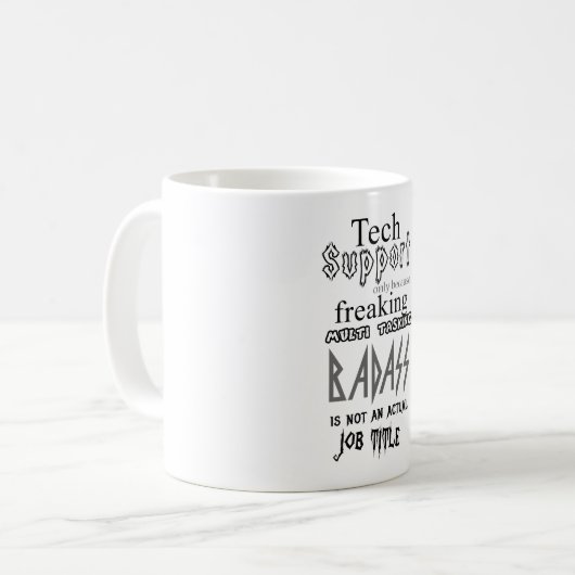 Tech Support-badass Koffiemok (Voorkant links)
