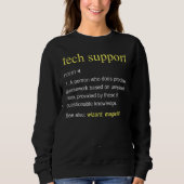 Tech Support Definitie IT Computer Cool Trui (Voorkant)