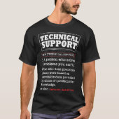 Tech Support Definition Funny Computer Nerd Sysadm T-shirt (Voorkant)