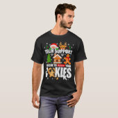 Tech Support Delete Your Cookies Men Ugly Christma T-shirt (Voorkant volledig)