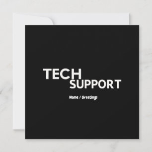 Tech Support Humor Funny Geeky Gifts voor Ingenieu Kaart