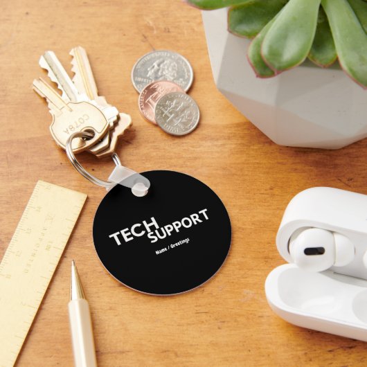 Tech Support Humor Funny Geeky Gifts voor Ingenieu Sleutelhanger (Bureau)