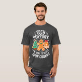 Tech Support Im Here to Delete Your Cookies Christ T-shirt (Voorkant volledig)