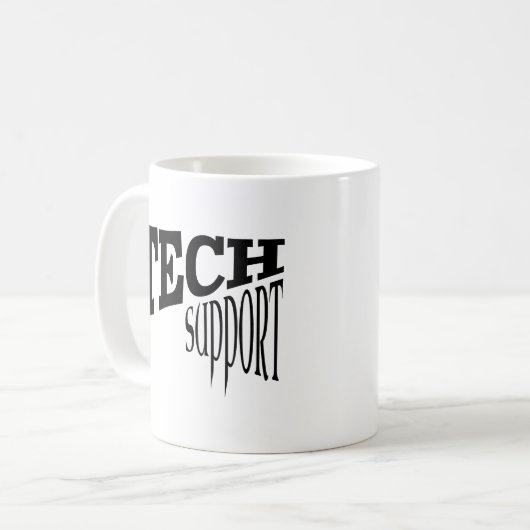 Tech Support IT Guy Computer Software Developer Koffiemok (Voorkant links)