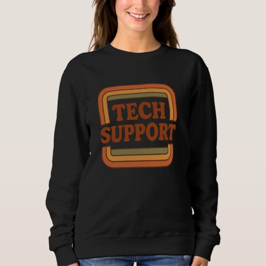 Tech Support IT Helpdesk Grappige Computer Geek Te Trui (Voorkant)