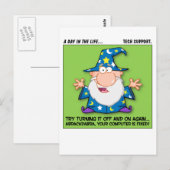 Tech Support Magic Briefkaart (Voorkant / Achterkant)