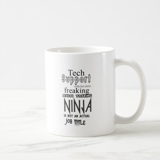 Tech Support Ninja Koffiemok (Rechts)