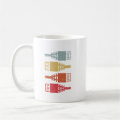 Tech Support Old School Geek Nerd  Koffiemok (Links)