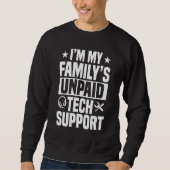 Tech Support Onbetaalde Helpdesk IT Call Center Ag Trui (Voorkant)