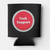 Tech Support Red Panic Button Blikjeskoeler (Voorkant)
