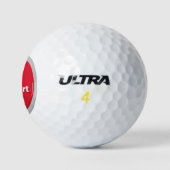 Tech Support Red Panic Button Golfballen (Logo)
