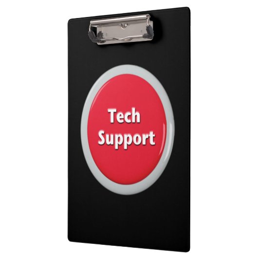 Tech Support Red Panic Button Klembord (Links)