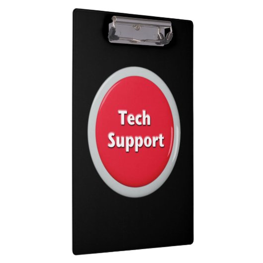 Tech Support Red Panic Button Klembord (Rechts)