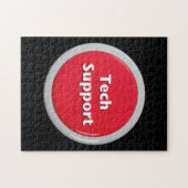 Tech Support Red Panic Button Legpuzzel (Horizontaal)
