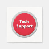 Tech Support Red Panic Button Servet (Voorkant)