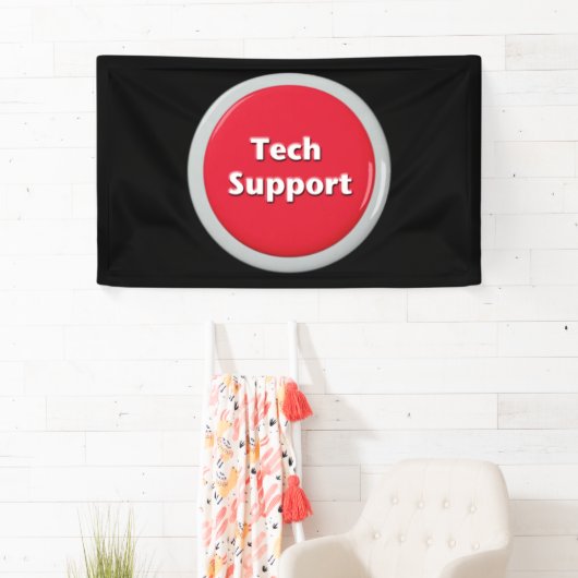 Tech Support Red Panic Button Spandoek (Insitu)
