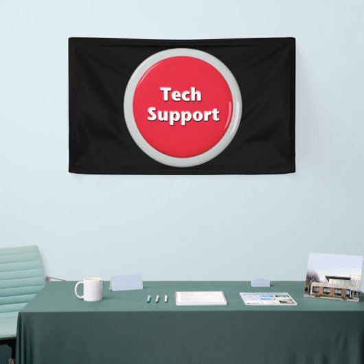 Tech Support Red Panic Button Spandoek (Beurs)