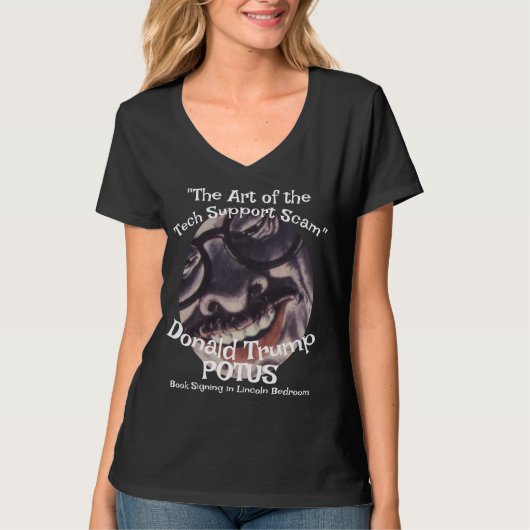 "Tech Support Schijnvertoning de Kunst van" Donald T-shirt (Voorkant)