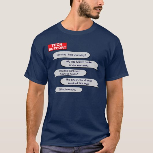 Tech Support T-Shirt (Voorkant)