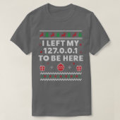 Tech Support Ugly Kerstmis Funny SysAdmin Xmas T-shirt (Design voorkant)
