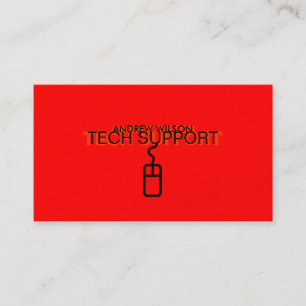 Tech Support Visitekaartje (rode versie)