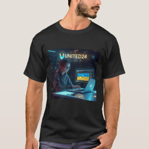 Tech Support voor Oekraïne United24 T-shirt voor h