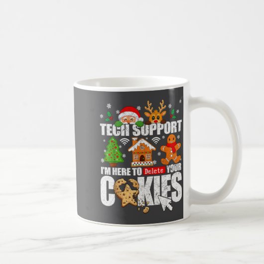 Tech Suprt Christmas Cookies Women Men Funny Chris Koffiemok (Rechts)