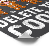 Tech Suprt Christmas Cookies Women Men Funny Chris Poster (Hoek)