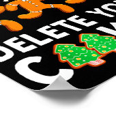 Tech Suprt Christmas Cookies Women Men Funny Chris Poster (Hoek)