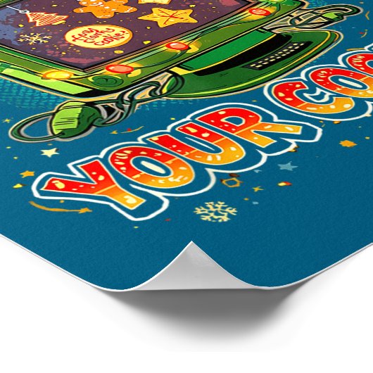 Tech Suprt Delete Your Cookies Christmas Meme  Poster (Hoek)