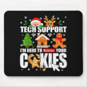 Tech Suprt Delete Your Cookies Men Ugly Christmas  Muismat (Voorkant)