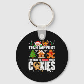 Tech Suprt Delete Your Cookies Men Ugly Christmas  Sleutelhanger (Voorkant)