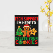 Tech Suprt Here To Delete Cookies Christmas Men Wo Kaart (Gele Bloem)