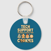 Tech Suprt I'm Here To Delete Your Cookies Christm Sleutelhanger (Voorkant)