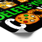 Tech Suprt I'm Here To Delete Your Cookies Gingerb Poster (Hoek)