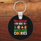 Tech Suprt I'm Here To Delete Your Cookies Gingerb Sleutelhanger (Voorkant)