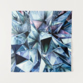 Tech tech triangle crystal background. wandkleed (Voorkant (horizontaal))