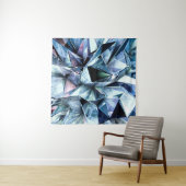 Tech tech triangle crystal background. wandkleed (In situ)