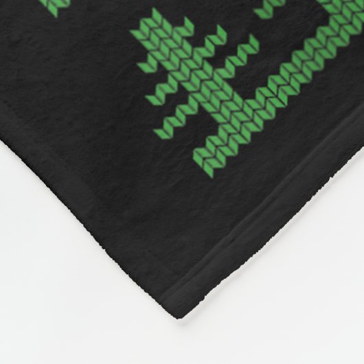 Tech The Halls Ugly Computer Geek Festive Christma Fleece Deken (Hoek)