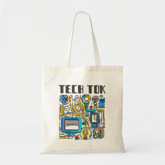 Tech Tok Tote Bag (Voorkant)