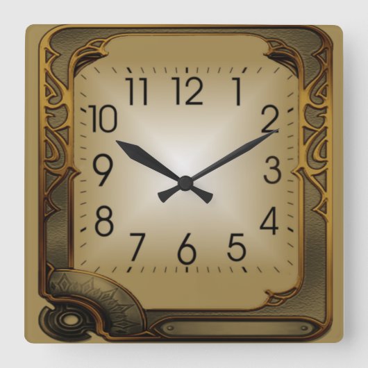 Tech Vierkante Klok (Voorkant)