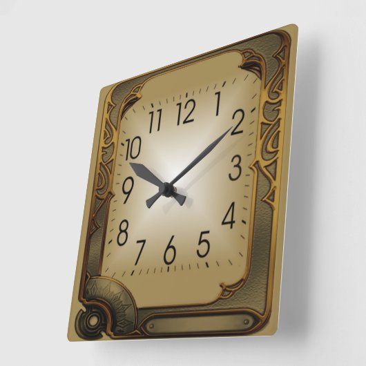 Tech Vierkante Klok (Hoek)