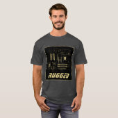 Tech voor zwarte en gouden RUGGED GEEK T-shirt (Voorkant volledig)